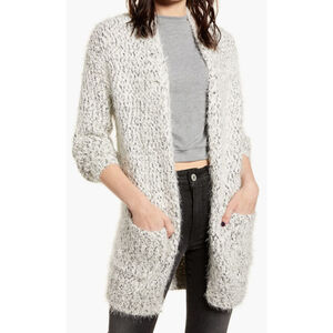 NWOT Women's BP Longline Eyelash Chenille Cardigan Size S